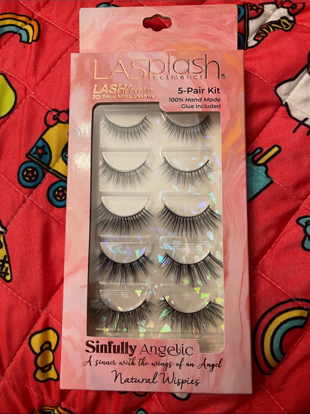 LA Splash Sinfully Angelic Natural Wispies 5-Pair Lash Kit - Black